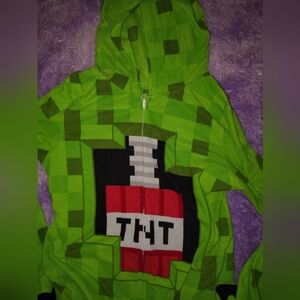 Green Minecraft TNT Graphic Hoodie